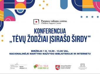 Nuotrauka - Kviečiame į konferenciją „Tėvų žodžiai įsirašo širdy“